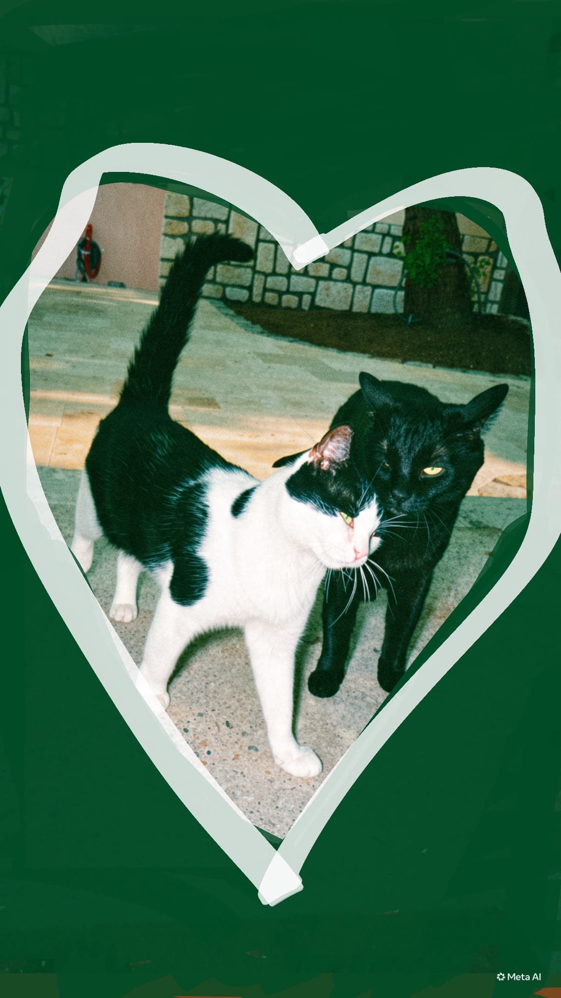 A cat asking: will you meowy me?